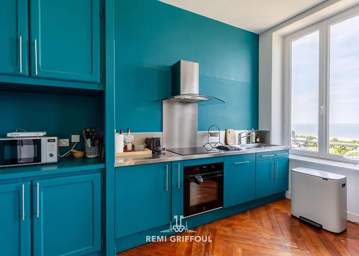 La Tour De L'estuaire Sea View & Shared Garden 6 Guests Tatil Evi Honfleur